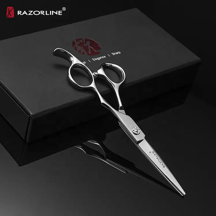 Golden Supplier CK72 SUS440C Stainless Steel Hair Scissors Best Barber Salon Beauty Scissors