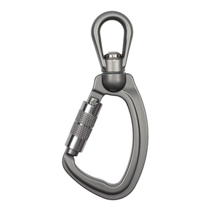 Auto Locking Rotating Carabiner Hook Swivel Carabiner Aluminum Swivel Carabiner