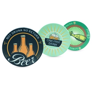 Jetons personnalisés avec motif de boisson gratuit, 39 mm, 10 g, jetons de poker en céramique polie pour restaurants, bars, salles de poker - Product Image 2