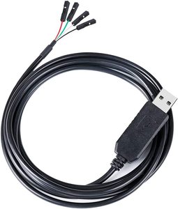 Cable USB A a Dupont de 4 Pines con Paso de 0.1'', TTL 3.3V 5V UART, Personalizable con FTDI FT232RL, para Router, GPS, Descarga y Depuración - Product Image 2