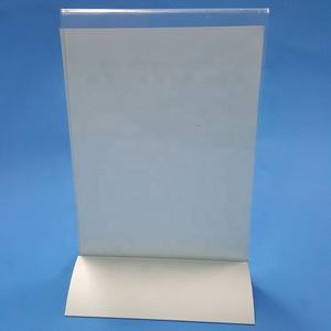 בסיס אלומיניום פורטרט אקריליק | מחזיק סימן כרטיס תפריט אקרילי מחזיק 8.5 אנכי "x 11" | a4 | a5 - Product Image 3