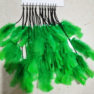 Haiwin-Pince à cheveux en plumes colorées style carnaval violet or vert Mardi Gras, pour fête des années 70 et <span class=keywords><strong>80</strong></span> - Product Image 6
