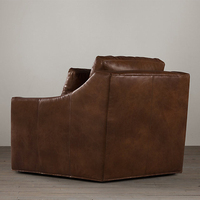 Ensemble de canapés en cuir à accoudoirs inclinés de style classique belge, design moderne Sassanide, pour salon, meubles de luxe