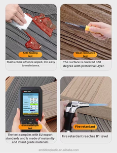 Farklı boyut özel su geçirmez manzara zemin kaplaması ahşap plastik teras bahçe dış açık WPC döşeme - Product Image 5