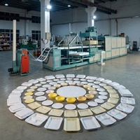Machine à fabriquer des assiettes et des boîtes à lunch jetables en mousse PS Haiyuan avec pompe, extrudeuse de mousse multifonctionnelle