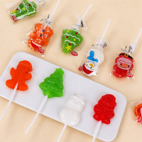 Sucettes personnalisées imprimées pour Noël, bonbons festifs de Noël avec emballage en boîte cadeau en forme d'arbre de Noël