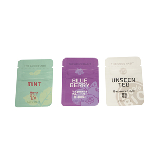 <strong>Small</strong> Sachet Packaging With Zipper 3 Side Seal Sachet Packing Custom Mylar <strong>Pouch</strong> Empty Sample Candy Bag - Product Image 5