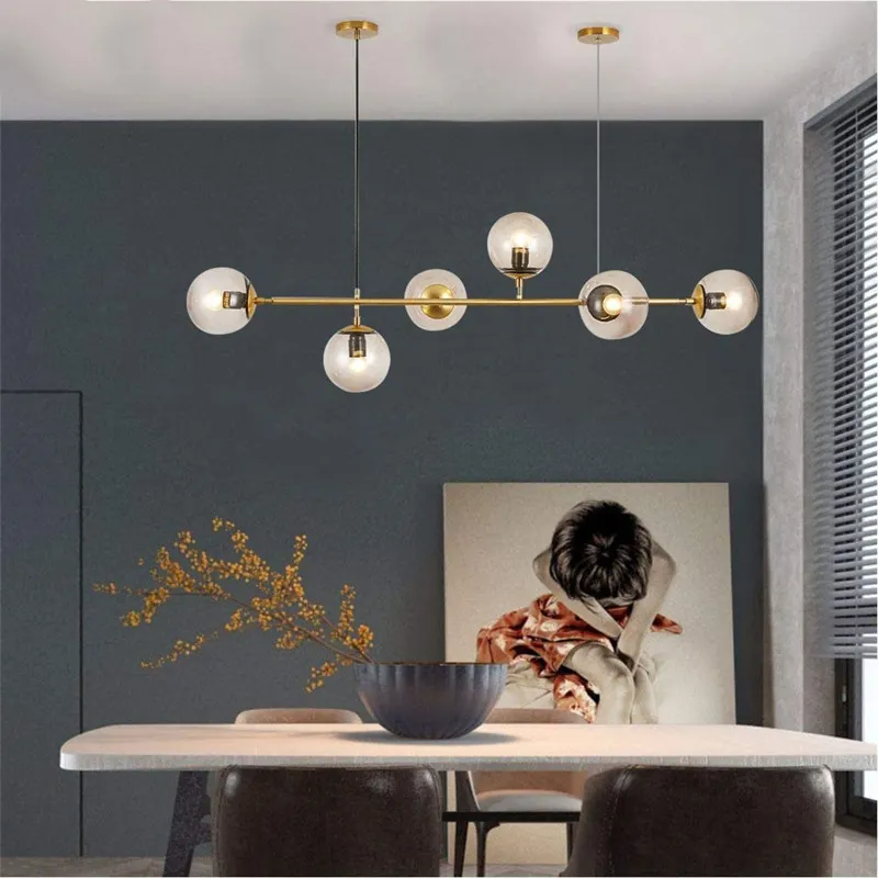 Postmodern Pendant Light Home Decor Hotel Hanging Lamp Glass Kitchen Ideas Living Room Bedroom Modern Lights Ceiling Chandelier