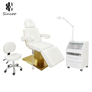 Electric Adjustable 3 Motor Beauty Bed Spa Treatment Massage <b>Table</b> Synthetic Leather Modern Portable Cosmetic Facial Lash Bed - Product Image 1