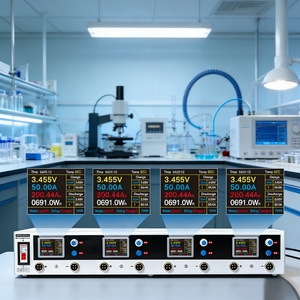 <span class=keywords><strong>Tester</strong></span> di Capacità della Batteria a 4 Canali 5V 50A, Carica 50A Scarica 50A, Analizzatore di Celle Li-<span class=keywords><strong>Ion</strong></span> LiFePO4, Strumento per la Capacità della Batteria - Product Image 2