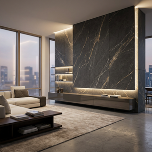 0.6mm/0.7mm/0.8mm/1.0mm -8mm Marble HPL <strong>Sheet</strong> High Pressure <strong>Laminates</strong> Shining Glossy Stone Texture Table Top Surface Exterior - Product Image 3
