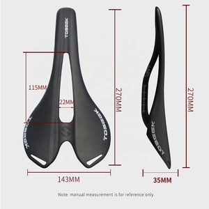 TOSEEK Asiento de bicicleta de fibra de carbono de alta calidad Super Light Road Bike MTB Sillines Cómodo asiento delantero de cuero para hombres - Product Image 4
