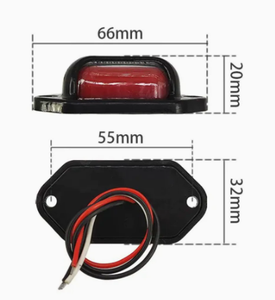 Feux latéraux <span class=keywords><strong>de</strong></span> camion 12V/24V 8LED, feux <span class=keywords><strong>de</strong></span> <span class=keywords><strong>plaque</strong></span> d'immatriculation bicolores et feux <span class=keywords><strong>de</strong></span> signalisation - Product Image 2