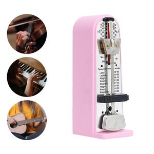 Metronomo meccanico universale per chitarra Ukulele strumenti musicali Logo personalizzato rosa tamburello tipo di tamburo - Product Image 5