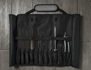 Free sample Support Portable Knife Storage Bag Wear-Resistant <b>Waxing</b> <b>Canvas</b> Chef Special Knife Cover Waterproof Tool Bag - Product Image 3