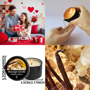 Cadeaux en gros, articles promotionnels, cadeaux <span class=keywords><strong>d</strong></span>'<span class=keywords><strong>entreprise</strong></span>, bougies de massage artisanales à l'ambre et à la vanille écologiques de luxe pour cadeaux <span class=keywords><strong>d</strong></span>'<span class=keywords><strong>entreprise</strong></span> - Product Image 2