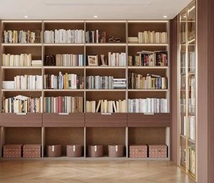 Librería Moderna y Sencilla de Madera, Nuevo Mueble de Almacenamiento Decorativo para el Hogar, la Escuela, el Hotel, el Apartamento, Mueble Versátil para el Hogar - Product Image 1