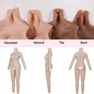 Cosplay realistische siliconen bodysuit met C-cup borsten, vrouwelijk nep vagina, sexy poppen voor cosplayers, crossdressers en transvestieten - Product Image 6