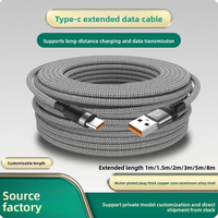 Câble de données USB-A vers Type-C en nylon tressé avec charge rapide pour écouteurs et téléphones mobiles iOS
