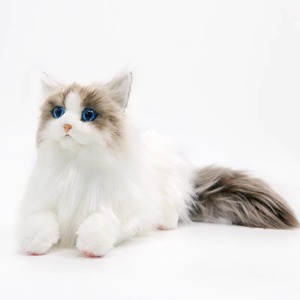 Peluche chat de simulation mignonne et tendance, modèle Maine Coon, jouet en peluche, cadeau d'anniversaire pour enfants, rembourrage en coton PP - Product Image 1