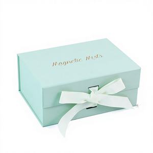 Caja de Regalo Magnética Plegable de Diseño Personalizado Crown Win, Fabricada con Materiales Reciclados Ecológicos, con Forro de Esponja y Asas de Cinta para Joyería - Product Image 1