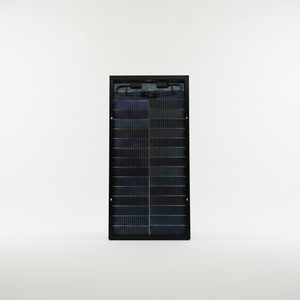 Panneau solaire transparent 100W entièrement noir, module solaire mono avec boîtier de jonction IP68 pour système hors réseau, stock européen - Product Image 1