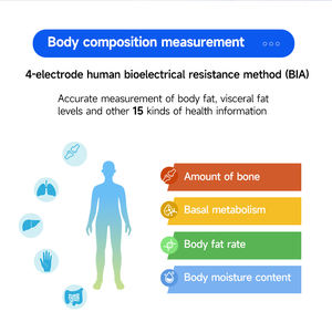 เครื่องชั่งน้ำหนักอัจฉริยะ Minter พร้อมวัดส่วนสูง น้ำหนัก <span class=keywords><strong>มวล</strong></span><span class=keywords><strong>กาย</strong></span> วิเคราะห์องค์ประกอบร่างกาย และวัดความดันโลหิต สำหรับคลินิกสุขภาพ - Product Image 4