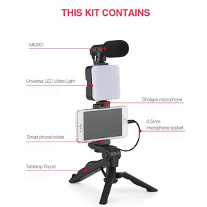 Mini Trípode Portátil de Escritorio, Juego de Trípode con Luz LED para Conferencias, Estudio, Computadora, Iluminación para Fotografía en Vivo, Grabación de Video y Películas - Product Image 4