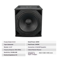 Subwoofer passif S5115, haut-parleur de scène haute puissance, système de son professionnel pour KTV et bars, basses profondes, 450x580x485mm, 220V