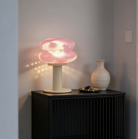 Nouvelle Lampe de Table Orange Créative et Moderne, Lampe de Chevet Rechargeable en Verre, Lampe de Bureau pour Salon, Éclairage Simple, Décoration, Veilleuse