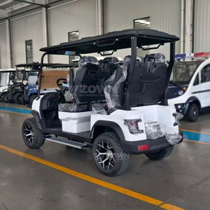 Voiturette de golf électrique à 4 roues, 4 places, alimentée par batterie au lithium, avec frein hydraulique, pour les centres de villégiature, les villas et les communautés - Product Image 5