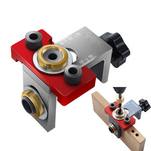 Kit d'outils d'assistance pour le travail du bois Imbot Portable 3-en-1 : Gabarit de perçage pour trous de poche pour glissières de tiroirs de meubles et fixation de pieds de table - Product Image 1