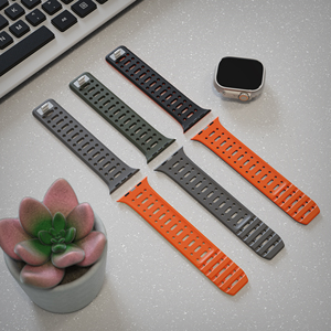 นาฬิกาข้อมือซิลิโคนแบบแฟชั่นดูแข็งแรงทนทานสำหรับ <span class=keywords><strong>Apple</strong></span> <span class=keywords><strong>Watch</strong></span> ultra Series 11 10 9 8 <span class=keywords><strong>7</strong></span> 6 SE 49มม. 45มม. 46mmn 44มม. - Product Image 4