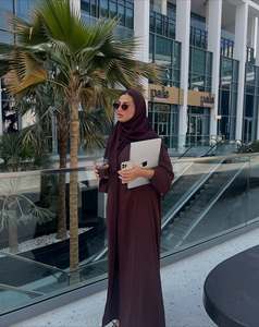 Vestido Abaya Mexizo Modest de Verano, Elegante, de Poliéster, <span class=keywords><strong>para</strong></span> Mujeres Musulmanas, <span class=keywords><strong>para</strong></span> Bodas y Uso Diario Informal - Product Image 4