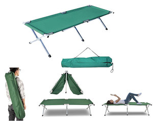 Vente en gros de <span class=keywords><strong>lit</strong></span> de camping en plein air de haute qualité civière portable pour adultes <span class=keywords><strong>lit</strong></span> de camp de voyage pliant avec cadre en métal - Product Image 4