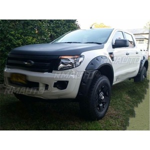 Molduras de rueda para coche, embellecedores de arco de rueda con textura de cuero para Ford RANGER T6 2012-2015, molduras de guardabarros, kit de carrocería - Product Image 3