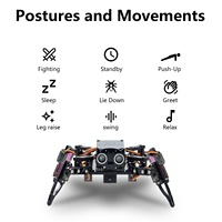 Kit de robot araignée quadrupède bionique LAFVIN ESP8266, commande à distance par application, marche et ramper, projet de robotique STEM pour Arduino ESP32