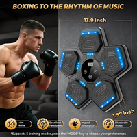 Machine d'entraînement de boxe murale intelligente avec musique Bluetooth et lumière RGB, gants MMA pour enfants et adultes
