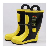 Chaussures chaussures de lutte contre l'incendie bottes de sécurité incendie jaunes pour la protection