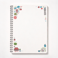 Carnet de voyage A5 personnalisé à spirale, journal avec impression artistique, support de couverture et pages intérieures personnalisables
