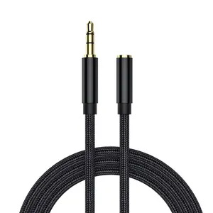 Câble d'extension Audio stéréo 3.5mm, câble Jack Aux 3.5mm pour écouteurs de voiture, haut-parleur