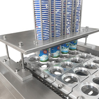 Machine automatique de remplissage de tasse de yaourt, boissons de lait automatique, tasses de yaourt en plastique, machines de remplissage et de scellage, prix bon marché à vendre