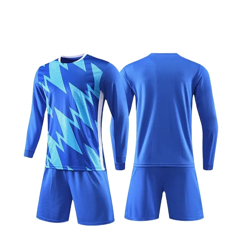 Áo bóng đá phong cách mùa thu và mùa đông đặt tại chỗ dài tay áo đội bóng đá đồng phục đội trường