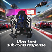 Simulador de Carreras con Asientos de Movimiento 3DOF-6DOF 4D 5D Educativo para Interiores y Exteriores, Juegos de Entretenimiento, Asiento de Carreras con 3 Pantallas
