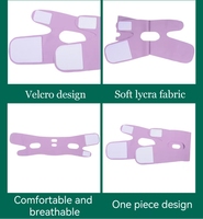 Meilleures Ventes Bandeau de Lifting Facial Réglable en Lycra pour le Contour du Visage en V, Réutilisable, pour Remonter le Menton, pour Femme