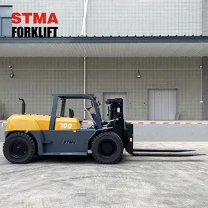 STMA container forklift 5ton 7ton 8ton 10ton 12ton diesel forklift truck with 2000mm triplex mast and side shifter