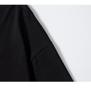 T-shirt à manches courtes en coton, motif croisé au dos, lettres imprimées sur le devant, style Hip Hop oversize, collection High Street – Grande Vente - Product Image 5