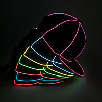 Gorra de Béisbol LED Luminosa en Oferta, Gorra Brillante para Fiestas, Halloween, Navidad, Año Nuevo, Acción de Gracias, Diwali, Graduación