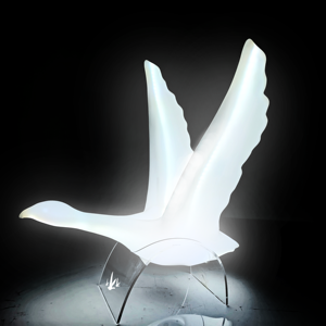 Enseigne néon LED lumineuse en résine moulée blanche en forme de canard, présentoir de bouteille de <span class=keywords><strong>vodka</strong></span> <span class=keywords><strong>Grey</strong></span> <span class=keywords><strong>Goose</strong></span>, service VIP pour boîte de nuit, bar, fête - Product Image 3