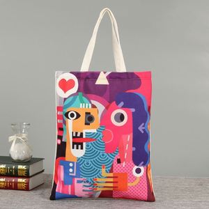 Custom <b>Mini</b> Gym Canvas Cotton Grocery Beach Tote Eco-Friendly Recyclable Heavy Rope Logo Plain Print Daily Gift - Product Image 1